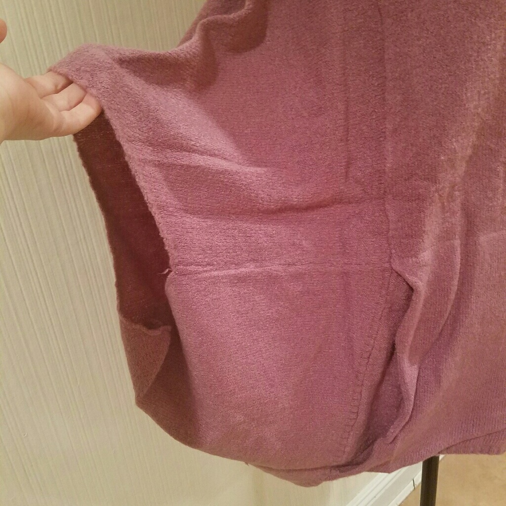 LAST ONE! Oversized Foldover Sweater Purple M - Picture 4 of 6
